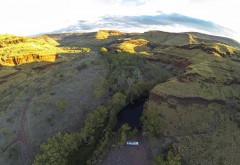 Our camp spot at Wittenoom Gorge. - [Click for a Larger Image]